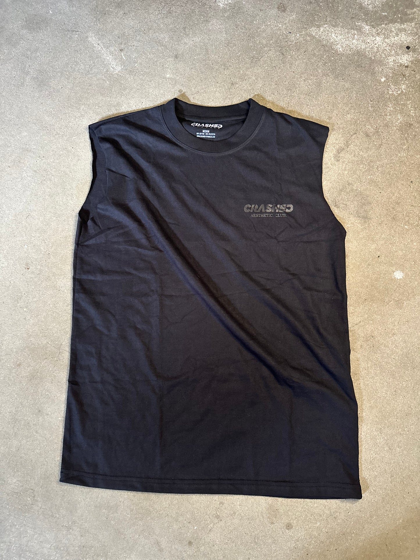 CRASHED ESSENTIAL SLEEVLESS SHIRT